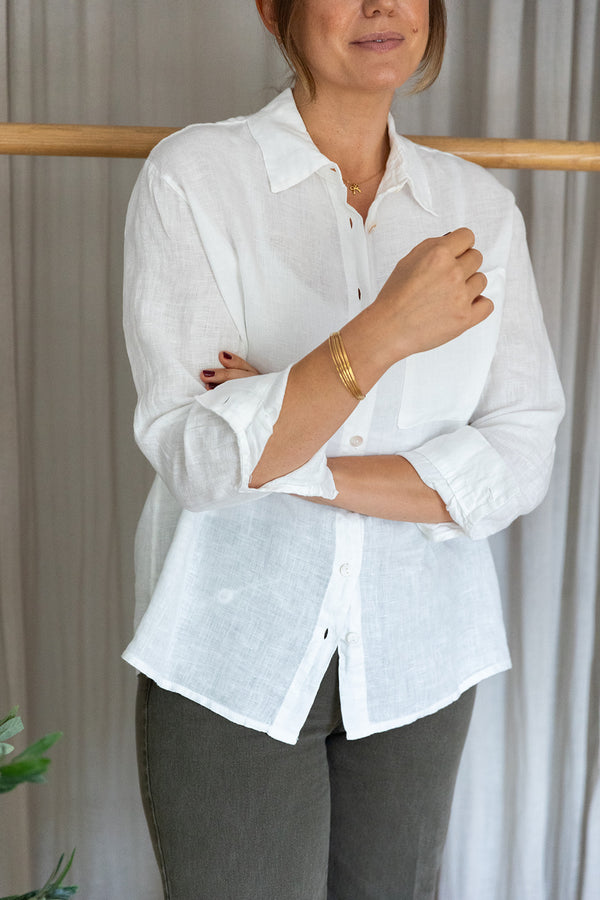 Linen Shirt | White