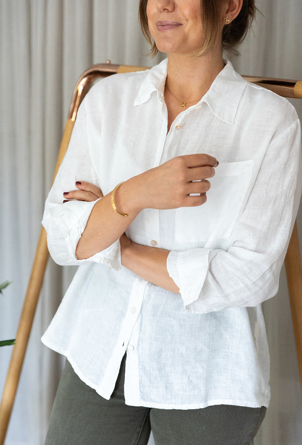 Linen Shirt | White