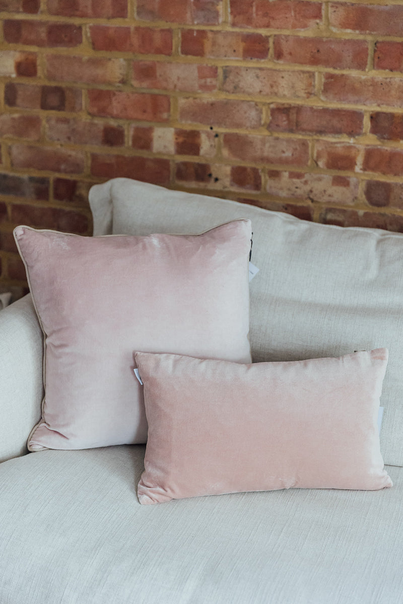 Oblong Velvet Cushion | Shell