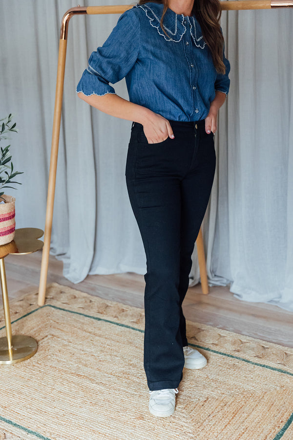 Daisy Blouse | Indigo Denim