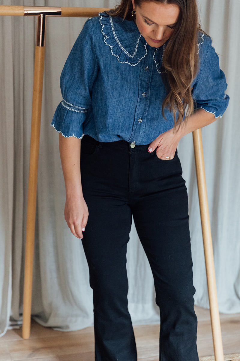 Daisy Blouse | Indigo Denim