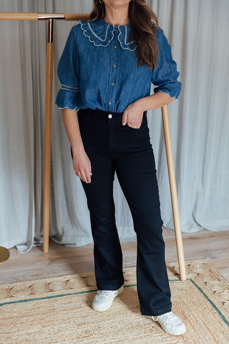 Daisy Blouse | Indigo Denim