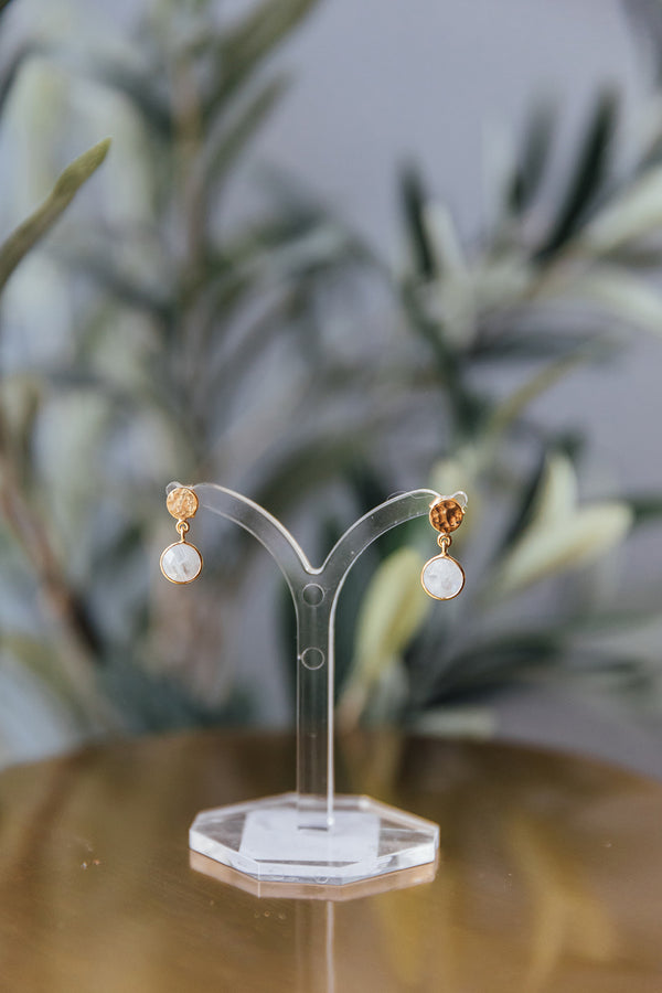 Moonstone Drop Earrings