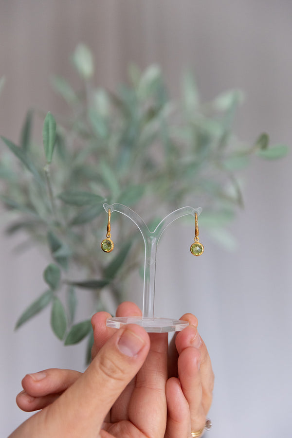 Hook Earrings | Peridot