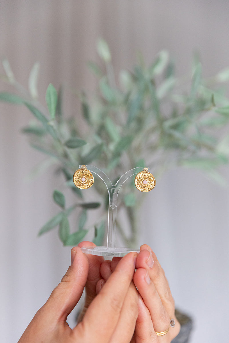 Rose Quartz Earrings