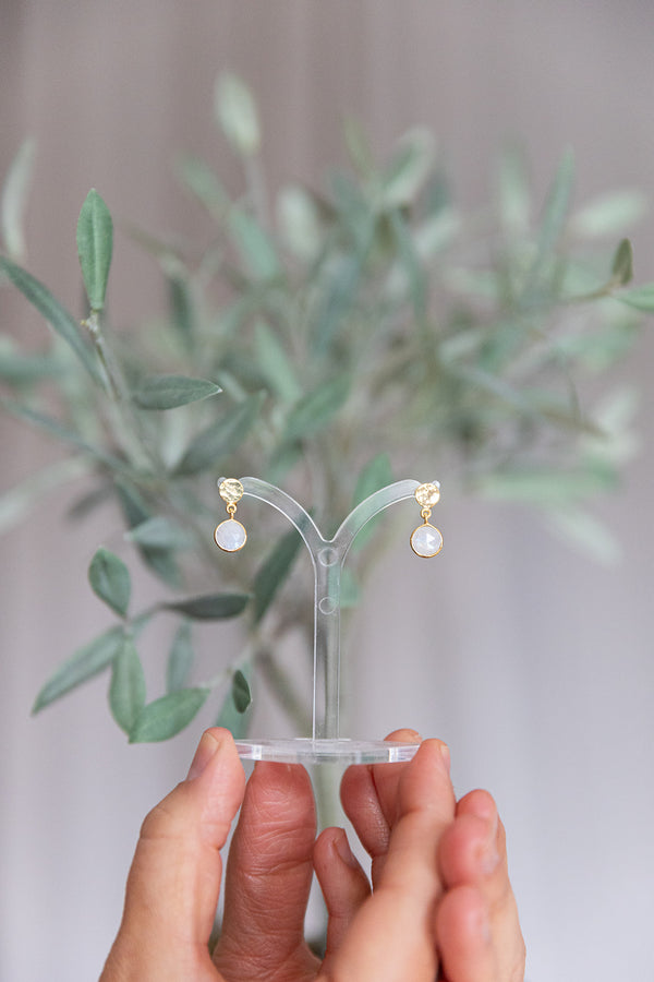 Moonstone Drop Earrings