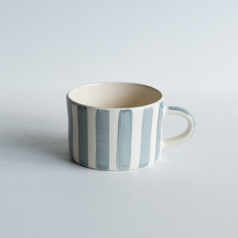 Candy Stripe Coffee Mug L | Dove Grey