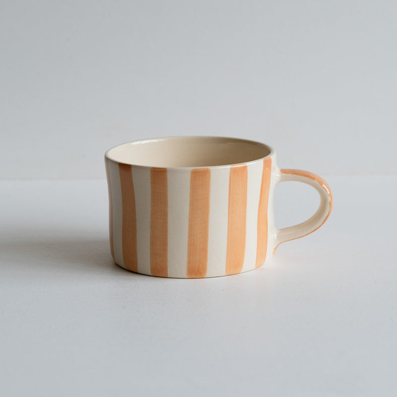 Candy Stripe Coffee Mug L | Peach