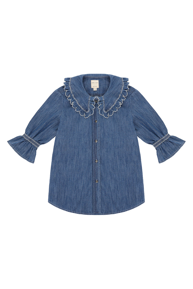 Daisy Blouse | Indigo Denim